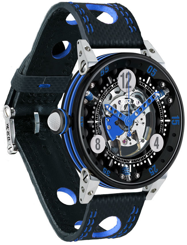 BRM Golf Black Skeleton Dial Light Blue GF6-44-SA-N-SQ-ABLC watches online